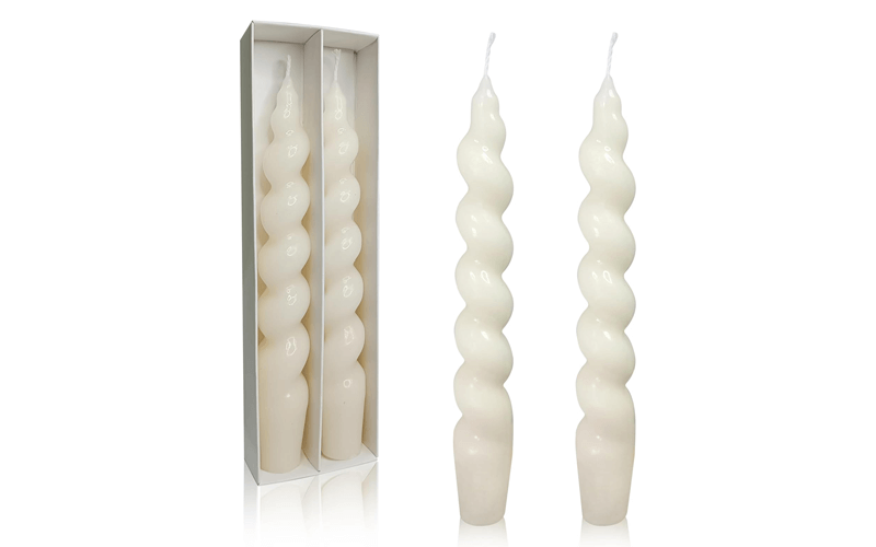 Bougies en spirale personnalisées