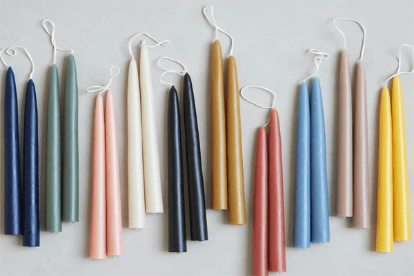 Options de couleur de bougie
